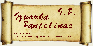 Izvorka Pantelinac vizit kartica